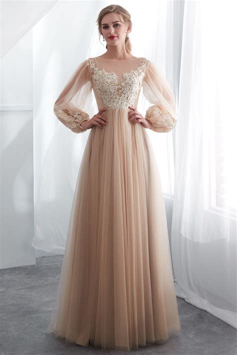 View 39 Floor Length Formal Long Sleeve Dress