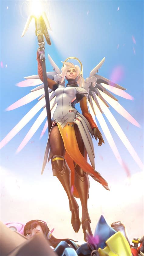 Free Overwatch Mercy Phone Wallpaper By N712carson Iphone Wallpaper
