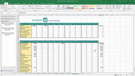Plantilla Excel Contabilidad Domestica Gratis Planillaexcel Descarga