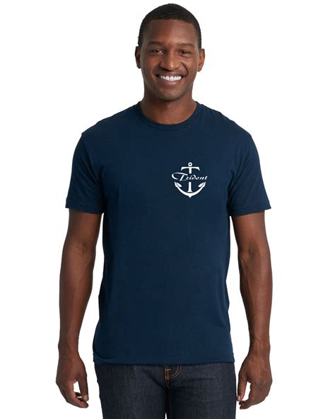 Unisex Navy Blue Short Sleeve T Shirt Trident Grills