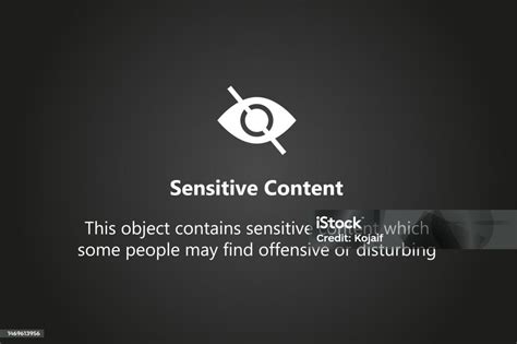 Sensitive Content Vector Icon Set Explicit Or Inappropriate Content
