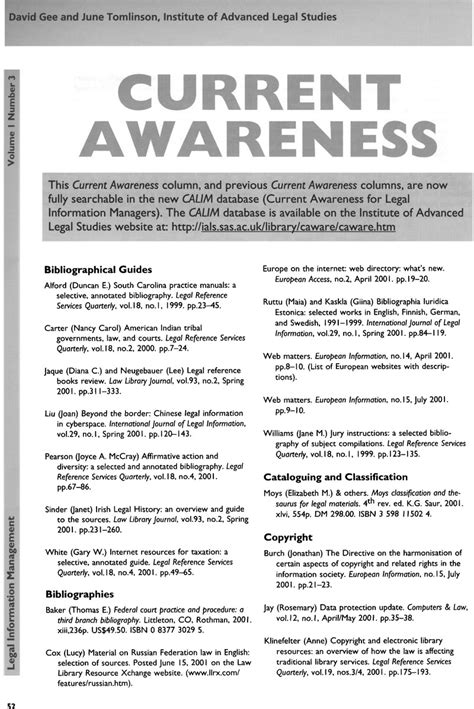 Current Awareness Legal Information Management Cambridge Core