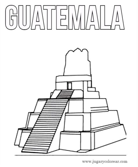 ¿qué es la monja blanca? Dibujos para pintar y colorear de Guatemala
