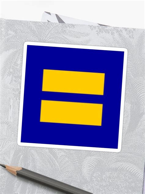 Human Rights Campaign Equality Sticker Sticker By Sylvdesigns Human Rights Campaign