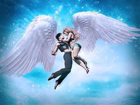 The Angel Couple By Annemaria48 On Deviantart Angel Artwork Angel Art Angel