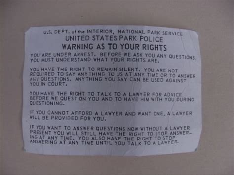 The exceptions assume that the only reason the statement is inadmissible is the miranda violation and not other possible forms of police misconduct, such as physical coercion. Miranda Rights Card and arrest souvenirs : Indybay