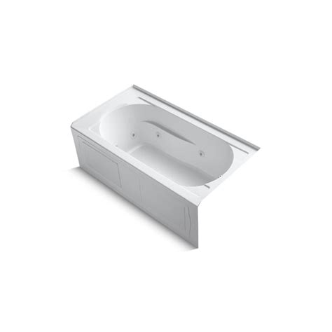 White rectangular devonshire acrylic alcove whirlpool bathtub by kohler 2.13 13. Pirch | Kitchen.Bath.Outdoor.Joy | Kohler Devonshire 5 ...