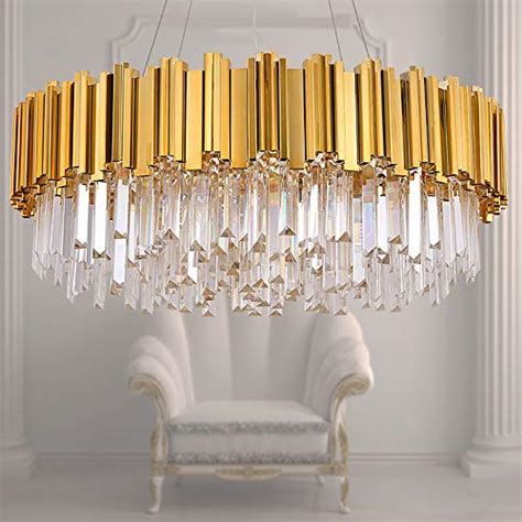 Meelighting Raindrop Gold Plated Modern Crystal Chandelier Lights