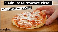 1 Minute MICROWAVE PIZZA ! The EASIEST 1 minute Pizza Recipe!