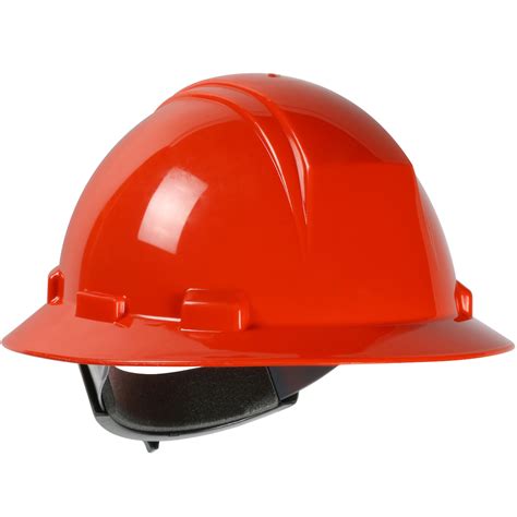 Type Ii Full Brim Hard Hat With Hdpe Shell 4 Point Textile Suspension