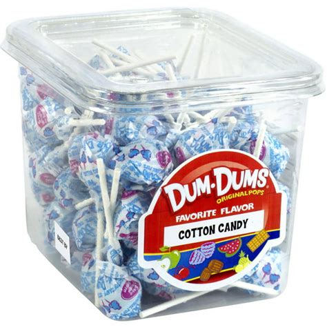 Dum Dums Original Pops Cotton Candy Lollipops 68 Count 1 Lb Walmart