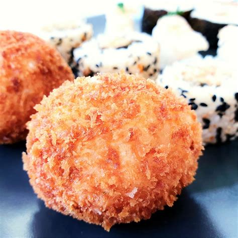 Fried Onigiri With Miso Scallops Feast Glorious Feast