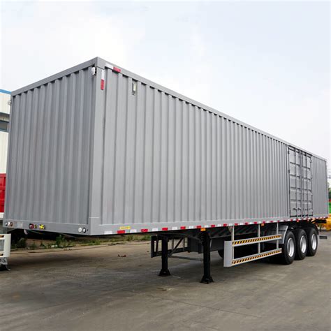 3 Axle 40ft Enclosed Van Cargo Box Truck Semi Trailer Cimc Trailers