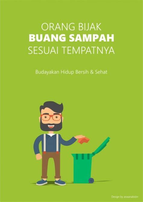 Poster Lingkungan Kebersihan Lakaran