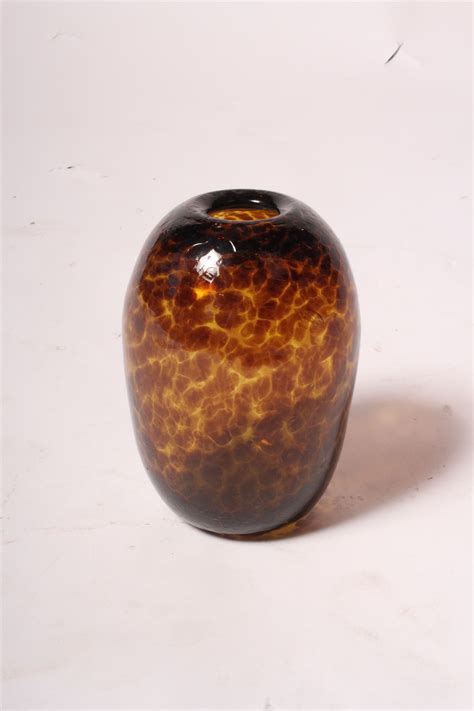 Wick Design Vintage Amber Glass Vase Wick Design