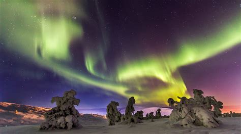 Northern Lights Aurora Borealis In Lapland In Finland Time Lapse