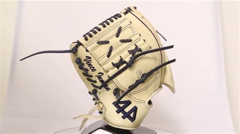 44 Pro Custom Baseball Glove Signature Series Blonde Navy Two Piece