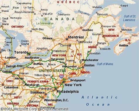 Map Of North Eastern Usa Map Of Eastern Us And Canada Canada East North
