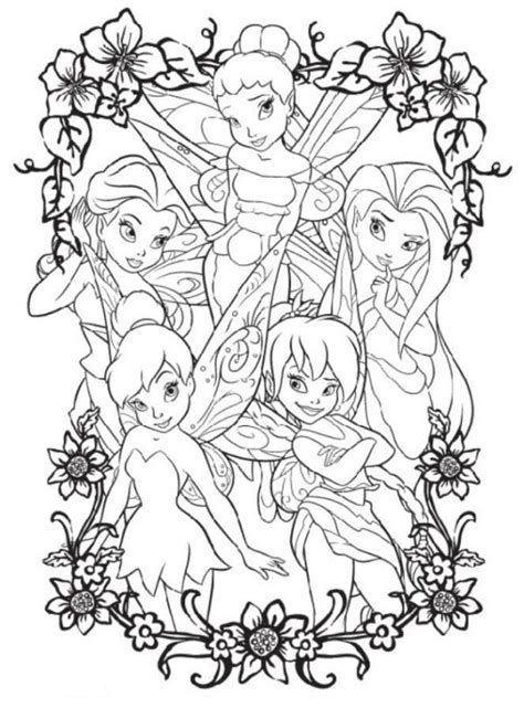 Printable Tinkerbell And Friends Coloring Pages