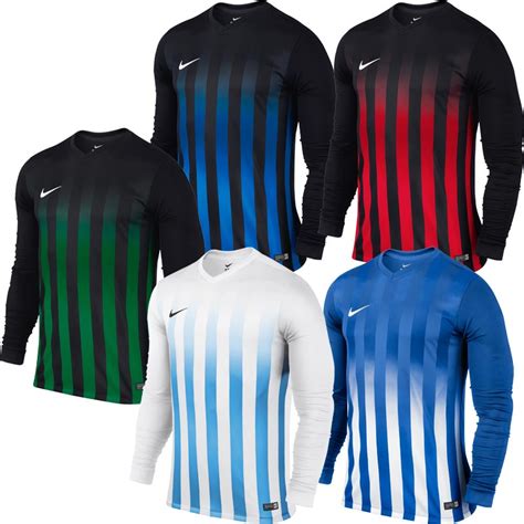 Nike Striped Division Ii Long Sleeve Junior Football Jersey