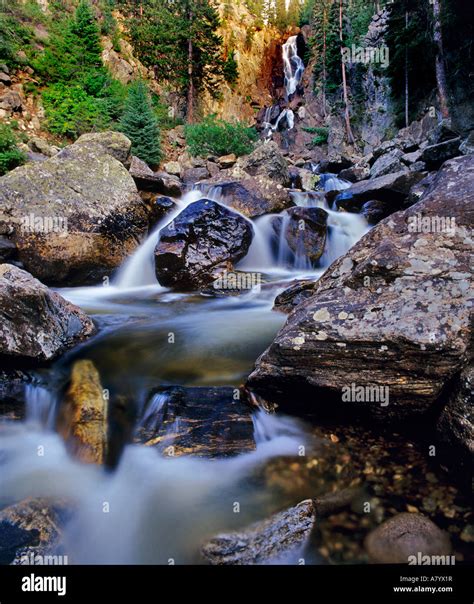 Fish Creek Falls Near Steamboat Springs Colorado Stock Photo Alamy