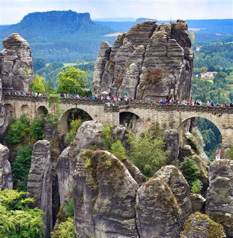 Bastei Bridge Germany This Bridge Is A Fantasy Place With A Sweeping