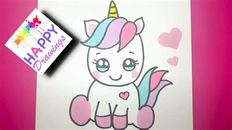 How To Draw A Cute Unicorn Easy Drawing Tutorial Youtube