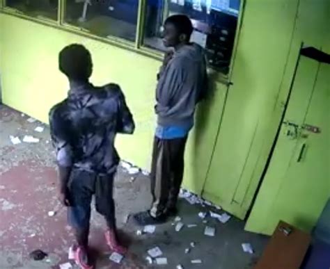 Thugs Caught On Cctv Breaking Into A Betting Shop In Kariobangi In The Middle Of The Night
