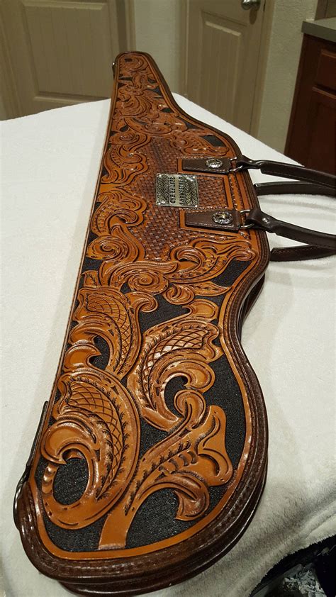 Custom Fully Tooled Leather Rifle Case Made To Order Can Etsy Uk