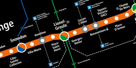 Montréal Subway Orange Line Detail — Ricardo Vazoli