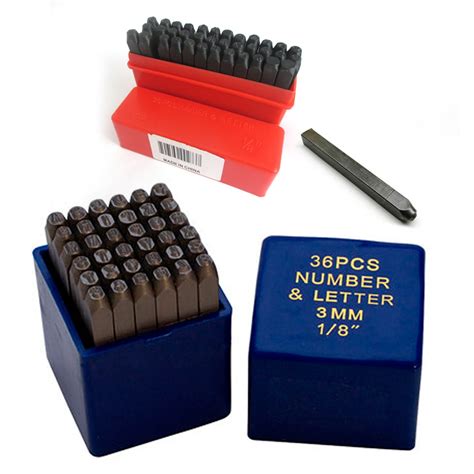 3mm Metal Marking Stamps Set Alphabet Hand Punch Numbers Punching Tool