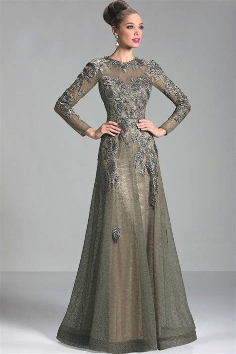 2015 Inimitable A Line Mother Of The Bride Lace Dress Long Sleeves