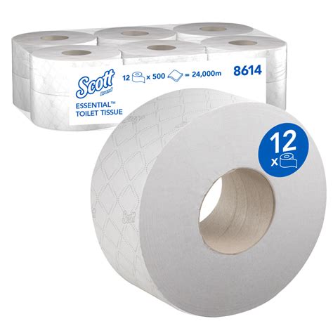 Scott Essential Jumbo Roll Toilet Tissue 8614 2 Ply Toilet Paper