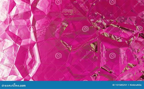 Hot Pink Abstract Crystal Background Beautiful Elegant Illustration