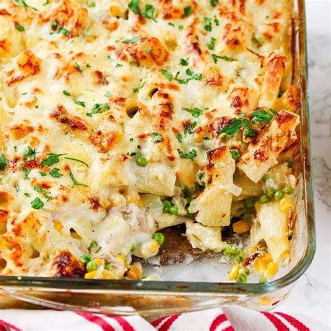 For an extra boost of flavor, add a teaspoon of cumin or za'atar seasoning to the patty mixture. Creamy Tuna Pasta Bake - Nicky's Kitchen Sanctuary