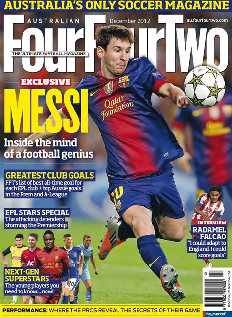 Australian Fourfourtwo Dec 12 Digital Soccer Soccer Images Messi