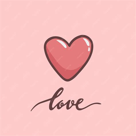 premium vector love symbol valentine vector illustration
