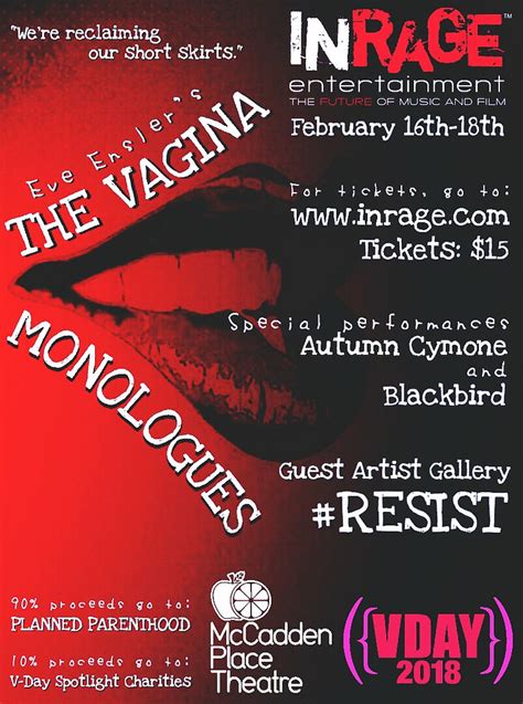 20TH ANNIVERSARY OF THE VAGINA MONOLOGUES FEB 16 17 18