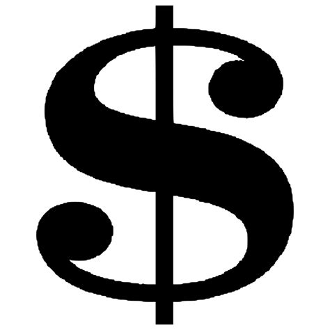 Dollar Sign Clipart Black And White Free Clipart Clipart Best Clipart Best