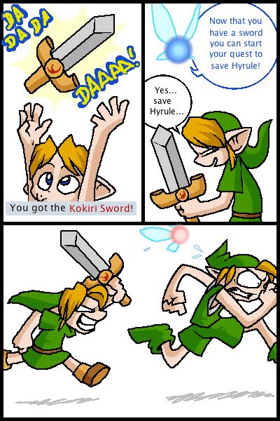 A Kokiri Sword For Mido By Hail Nekoyasha Zelda Funny Legend Of