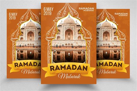 Ramadan Mubarak Flyer Template Flyer Templates Creative Market