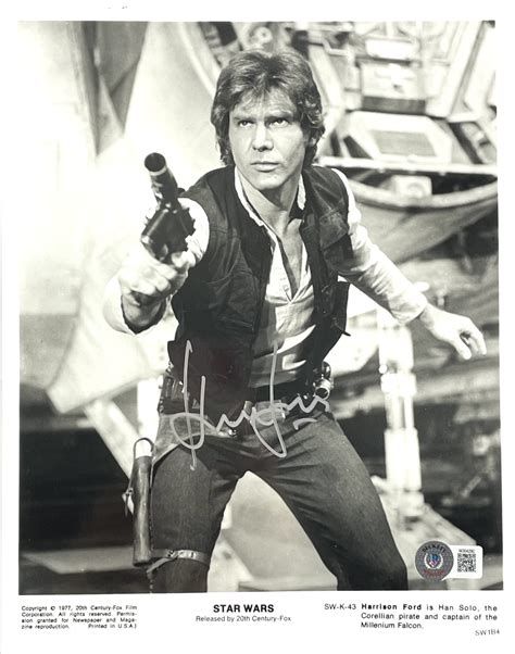 Lot Detail Star Wars Harrison Ford Signed X Lobby Card From