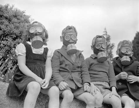 Children In Gas Masks 1943 Pics