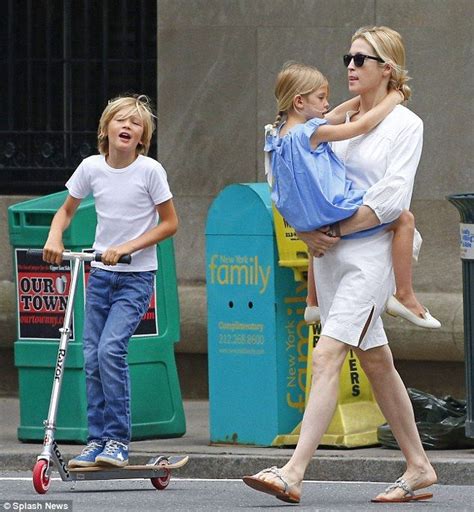 Kelly Rutherford With Her Two Children Eight Year Old Hermes And Six