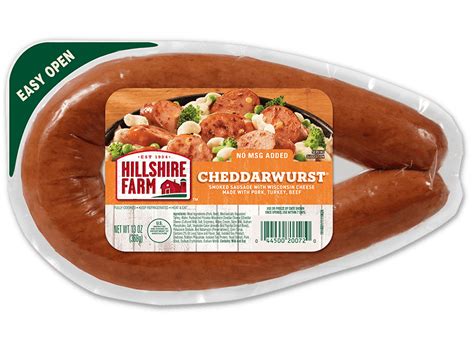 Cheddarwurst Smoked Sausage Hillshire Farm Brand