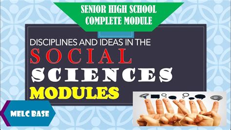Discipline And Ideas In Social Science Modules Melc Base Youtube