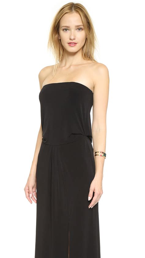 Lyst Rachel Zoe Strapless Dress Black In Black