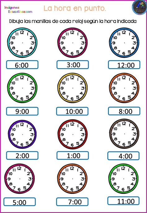 Dominó Con Relojes Ideales Para Aprender Las Horas Imagenes Educativas