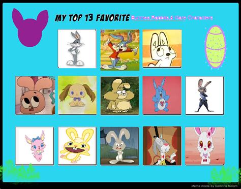 My Top 13 Favorite Rabbits By Cartoonstar92 On Deviantart