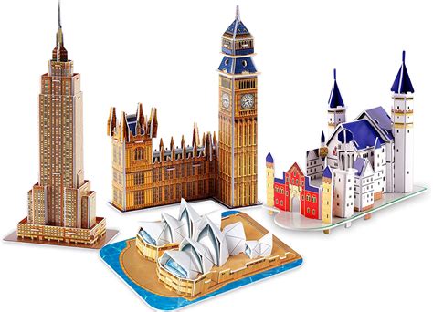 Buildream 3d Kids Puzzles Four 3d Puzzles For Kids In Individual Color Boxes And
